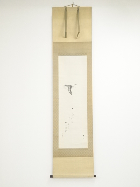JAPANESE HANGING SCROLL / HAND PAINTED / CUCKOO